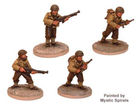Crusader Miniatures: US Infantry BAR Teams (4)