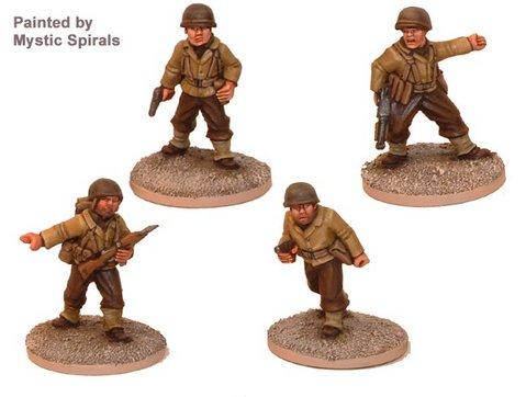 Crusader Miniatures: US Infantry Command (4)