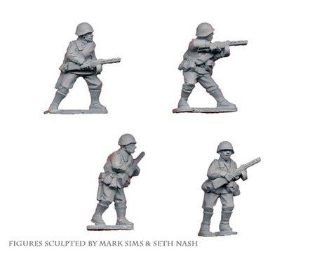 Crusader Miniatures: Russian Infantry with SMG (4)