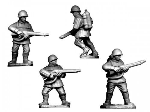 Crusader Miniatures: Russian Flamethrowers (4)