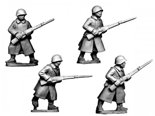 Crusader Miniatures: Russian Infantry in Greatcoats I (4)