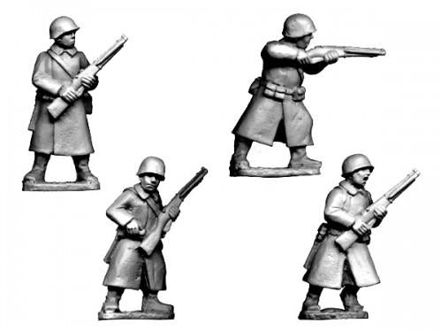 Crusader Miniatures: Russian Infantry in Greatcoats II (4)