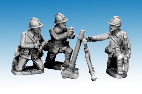 Crusader Miniatures: Dragon Portes 80mm Mortar & Crew