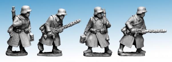 Crusader Miniatures: German Infantry in Greatcoats (LMG Teams) (4)