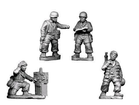 Crusader Miniatures: Fallschirmjager Headquarters (4)