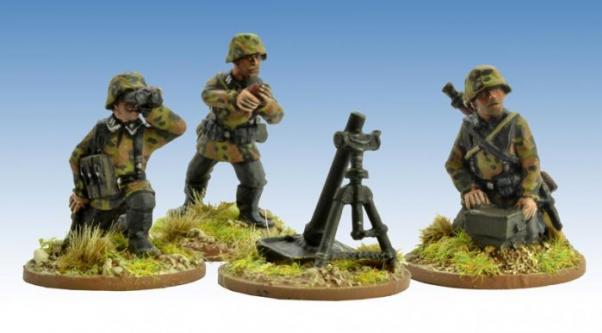 Crusader Miniatures: German Schützen Firing 8cm Mortar