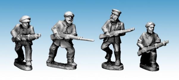 Crusader Miniatures: Partisans with Rifles (4)