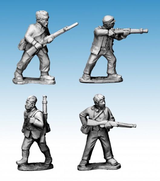 Crusader Miniatures: Partisans with Rifles II (4)