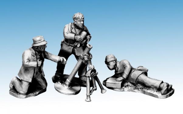 Crusader Miniatures: Partisans firing Mortar