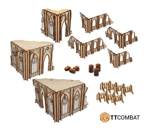 28mm Terrain: Sci-fi/Gothic Scenics - Broken Domicilium