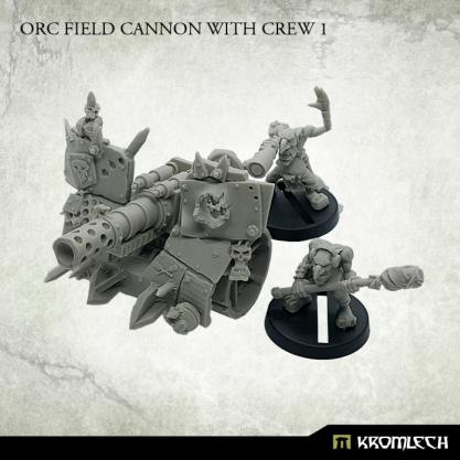 Kromlech Miniatures: Orc Field Cannon with Crew 1 (1)