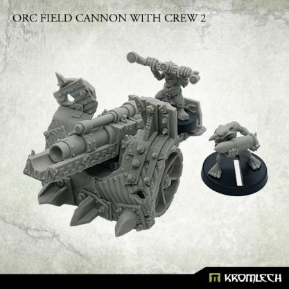 Kromlech Miniatures: Orc Field Cannon with Crew 2 (1)