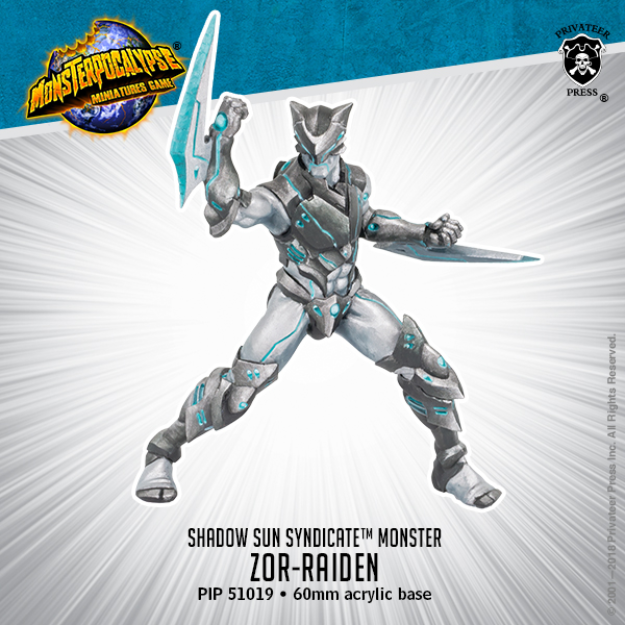 Monsterpocalypse: Zor-Raiden - Shadow Syndicate Monster (metal/resin)