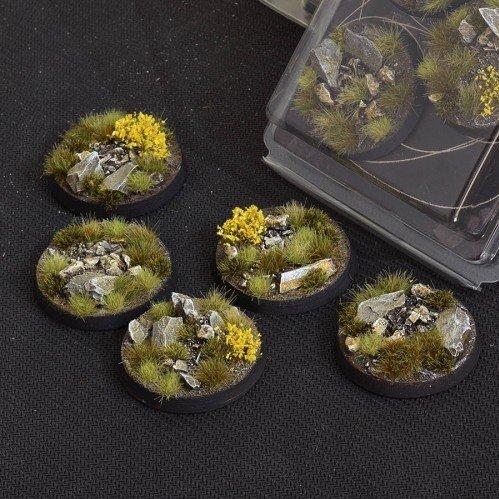 Battle Ready Bases: Highland Round 40mm (x5)