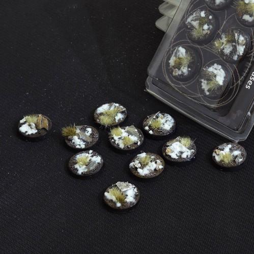 Battle Ready Bases: Winter Round 25mm (x10)