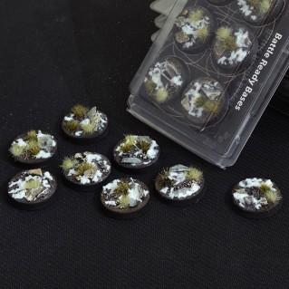 Battle Ready Bases: Winter Round 32mm (x8)