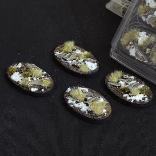 Battle Ready Bases: Winter Oval 60mm (x4)