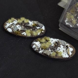 Battle Ready Bases: Winter Oval 90mm (x2)