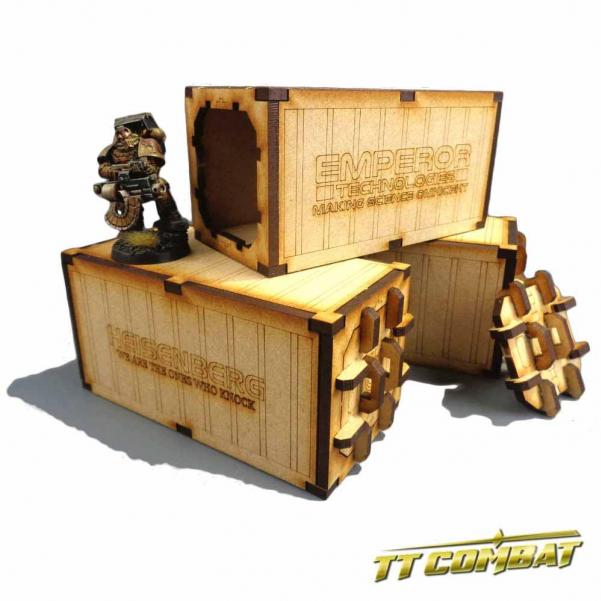 28mm Terrain: Sci-fi Gothic - Mecharuim Containers (3)