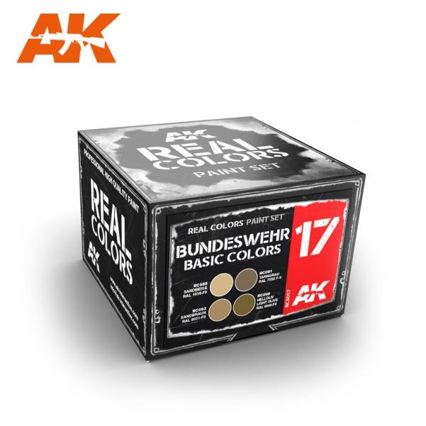 AK-Interactive: Real Colors - Bundeswehr Basic Desert Colors Set