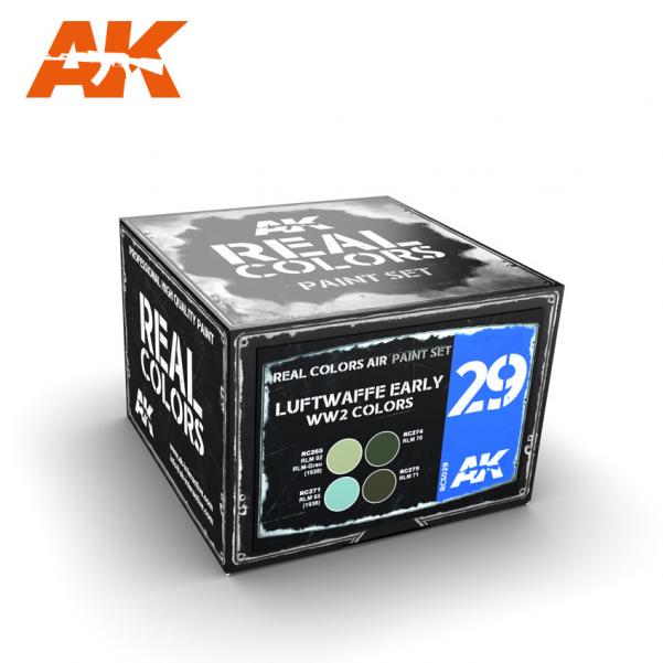AK-Interactive: Real Colors - Luftwaffe Early WW2 Colors Set