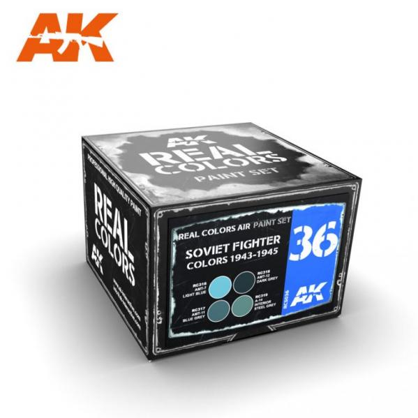 AK-Interactive: Real Colors - Soviet Fighter Colors 1943-1945 Colors Set