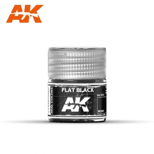 AK-Interactive: Real Colors - Flat Black 10ml