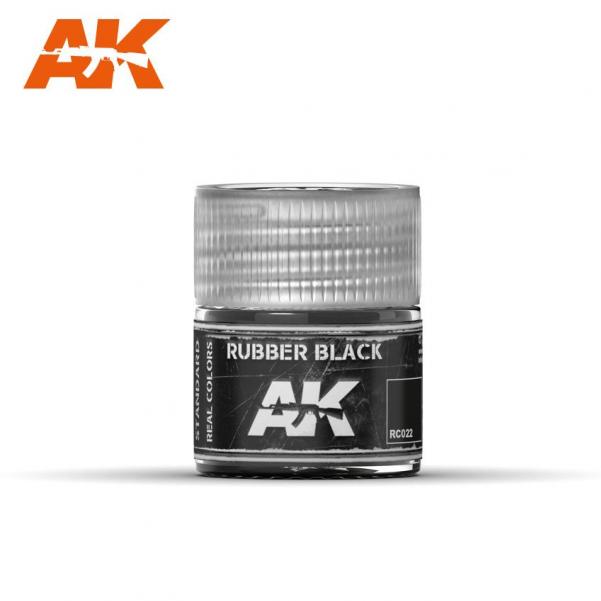 AK-Interactive: Real Colors - Rubber Black 10ml