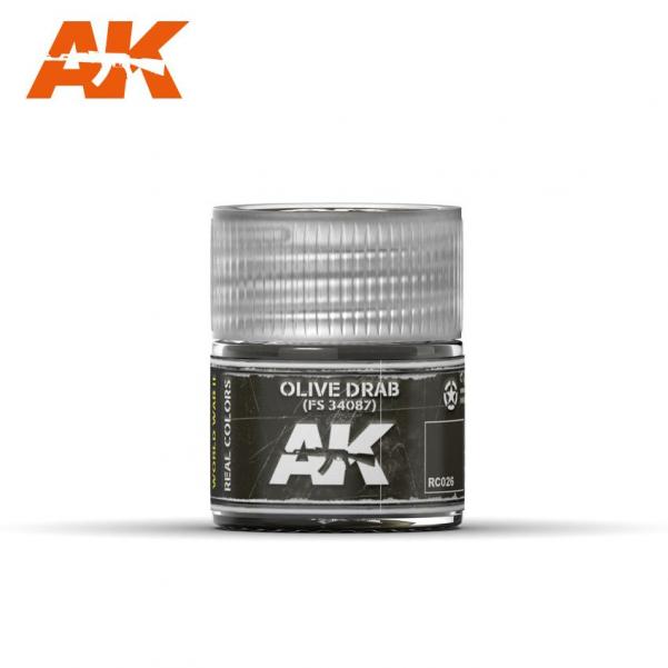 AK-Interactive: Real Colors - Olive Drab FS 34087 10ml