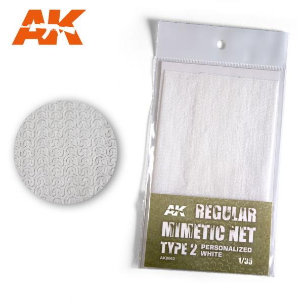 AK-Interactive: (Accessory) Camouflage Mimetic Net type 2 - Personalized White