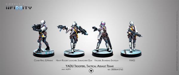 Infinity (#762) ALEPH: Yadu Troops (4)