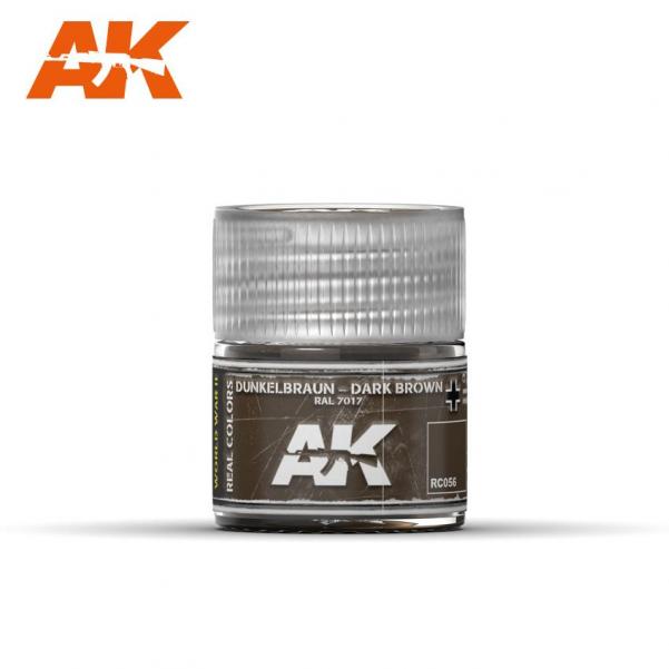 AK-Interactive: Real Colors - Dunkelbraun-Dark Brown RAL 7017 10ml