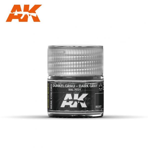 AK-Interactive: Real Colors - Dunkelgrau-Dark Gray RAL 7021 10ml