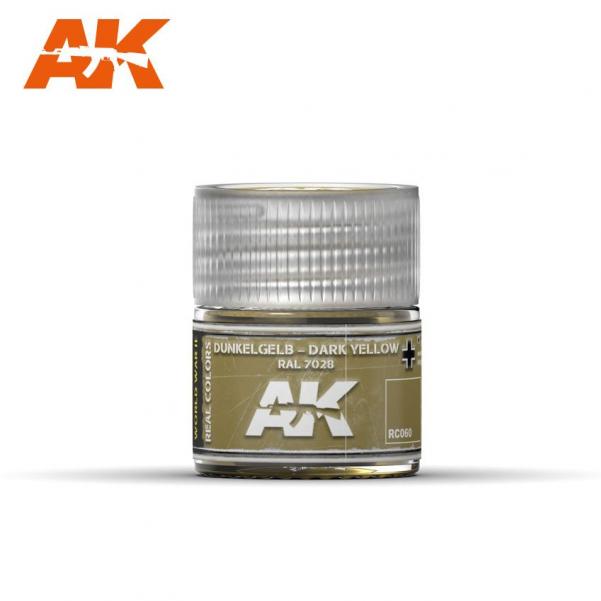 AK-Interactive: Real Colors - Dunkelgelb-Dark Yellow RAL 7028 10ml