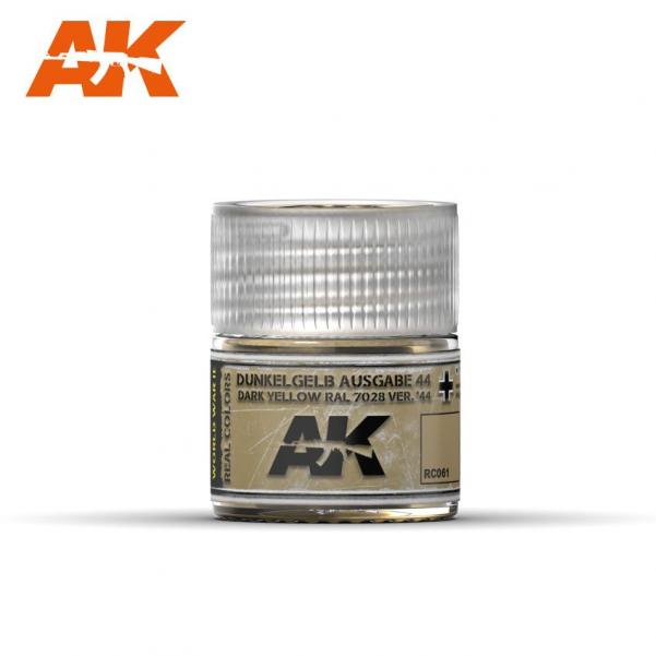 AK-Interactive: Real Colors - Dunkelgelb Ausgabe 44 Dark Yellow RAL 7028 10ml