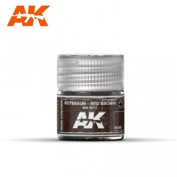 AK-Interactive: Real Colors - Rotbraun-Red Brown RAL 8017 10ml