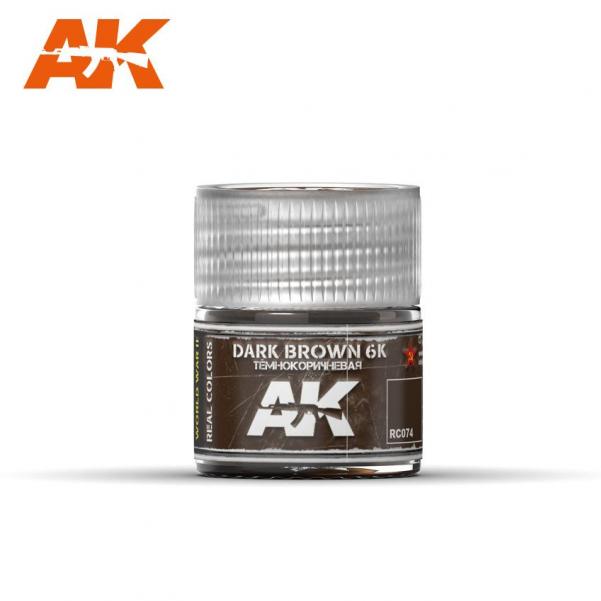 AK-Interactive: Real Colors - Dark Brown 6K 10ml