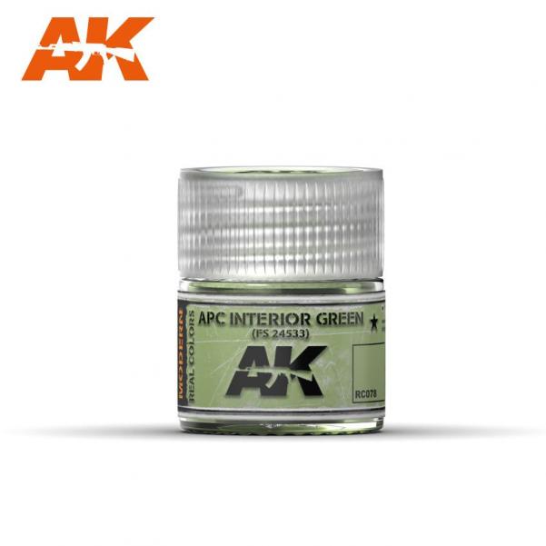 AK-Interactive: Real Colors - APC Interior Green FS24533 10ml