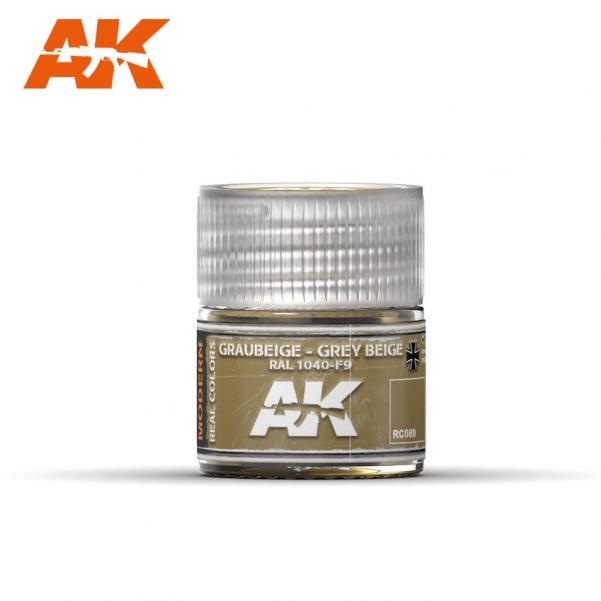 AK-Interactive: Real Colors - Graubeige-Grey Beige RAL 1040-F9 10ml