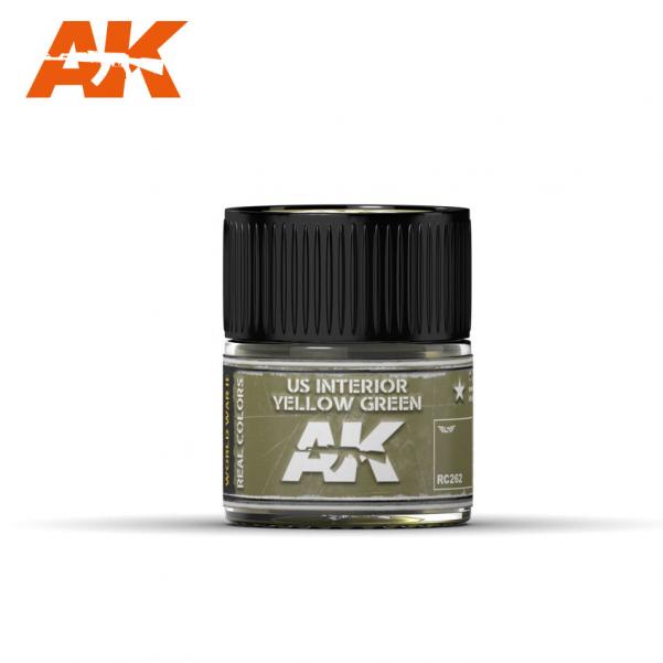 AK-Interactive: Real Colors - US Interior Yellow Green 10ml