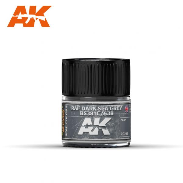 AK-Interactive: Real Colors - RAF Dark Sea Grey BS381C/638 - 10ml