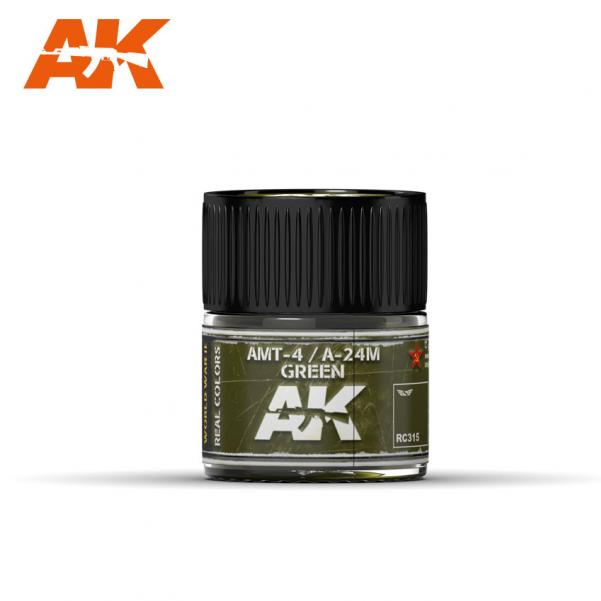 AK-Interactive: Real Colors - AMT-4 / A-24M Green 10ml