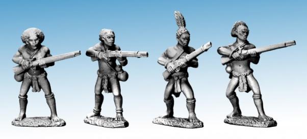 28mm Modern: Darkest Africa - Shilluk armed with Guns (4)