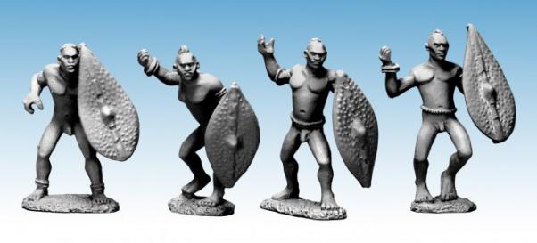 28mm Modern: Darkest Africa - Dinka Spearmen II (4)