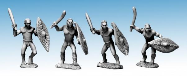 28mm Modern: Darkest Africa - Dinka Clubmen (4)