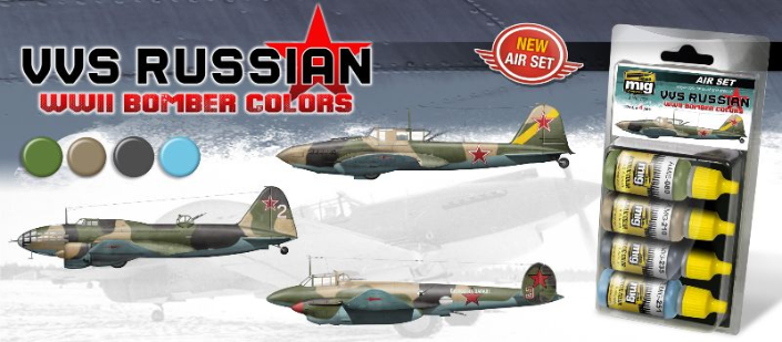 AMMO: Acrylic Paint Set - VVS Russian WWII Bomber Colors