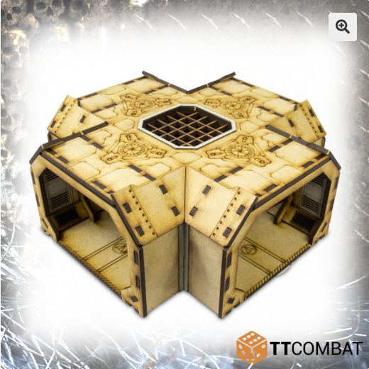 28mm Terrain: Sci-fi/Gothic Scenics - Fortified Bunker Cross Section