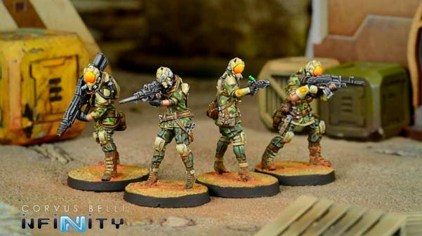 Infinity (#766) Non-Aligned Armies NA2: Brawlers, Mercenary Enforcers (4)
