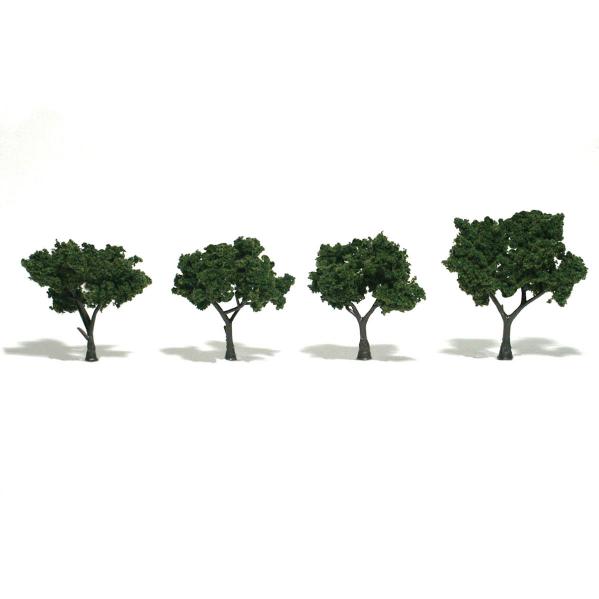 Woodland Scenics: Tree Kits - Medium Green (4/pkg, 2'' - 3'')