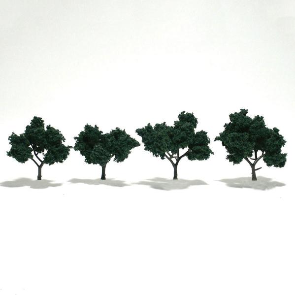 Woodland Scenics: Tree Kits - Dark Green (3/pkg - 4''- 5'')